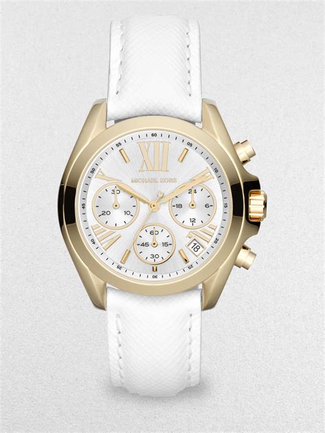 michael kors white and gold mens watch|michael kors gold tone watch.